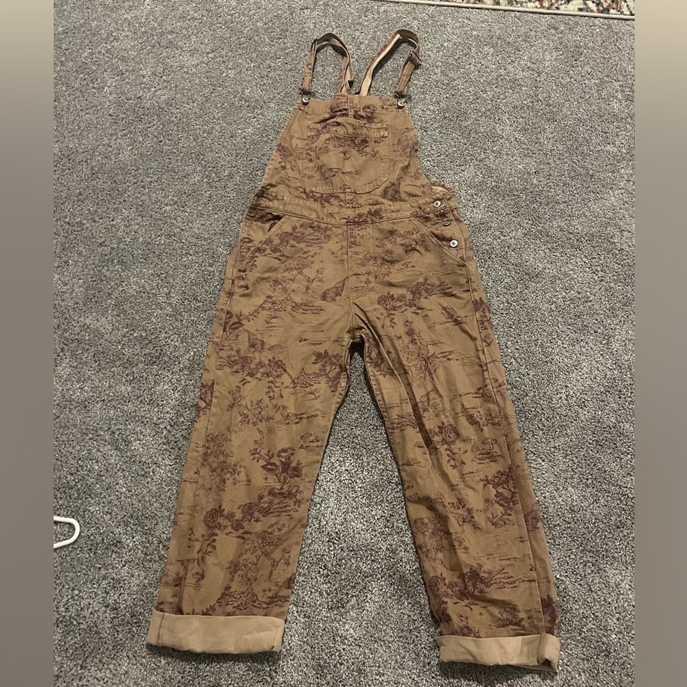 We The Free Brown Overalls Jeans